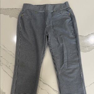 MICHAEL Michael Kors Black and White Checkered Leggings